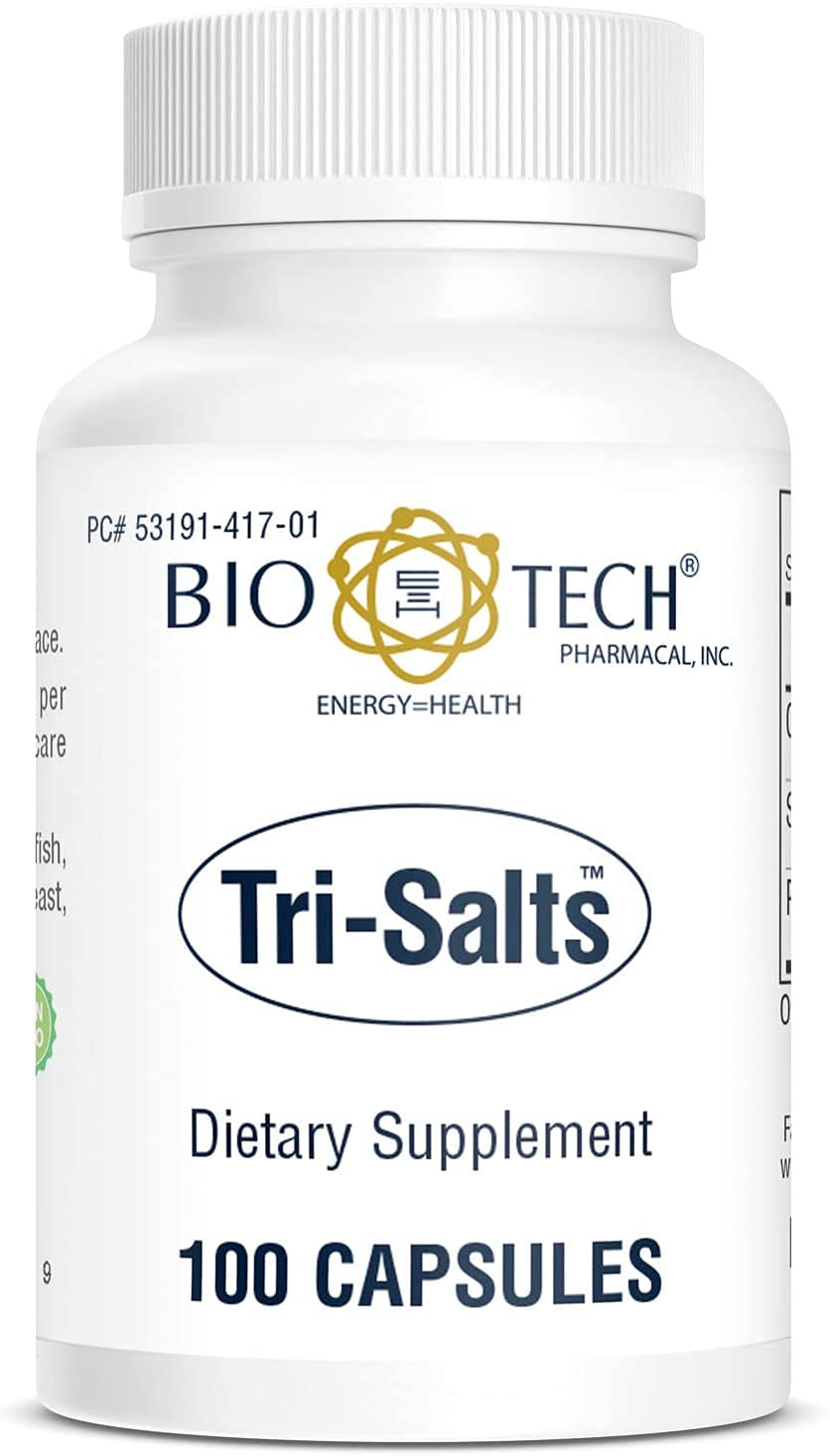 Bio-Tech Pharmacal polvo Tri-Salts textura fina lista para mezclar y dosificar fácilmente