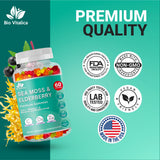 BIO VITALICA comparativa de tamaño de gomita junto a monedas