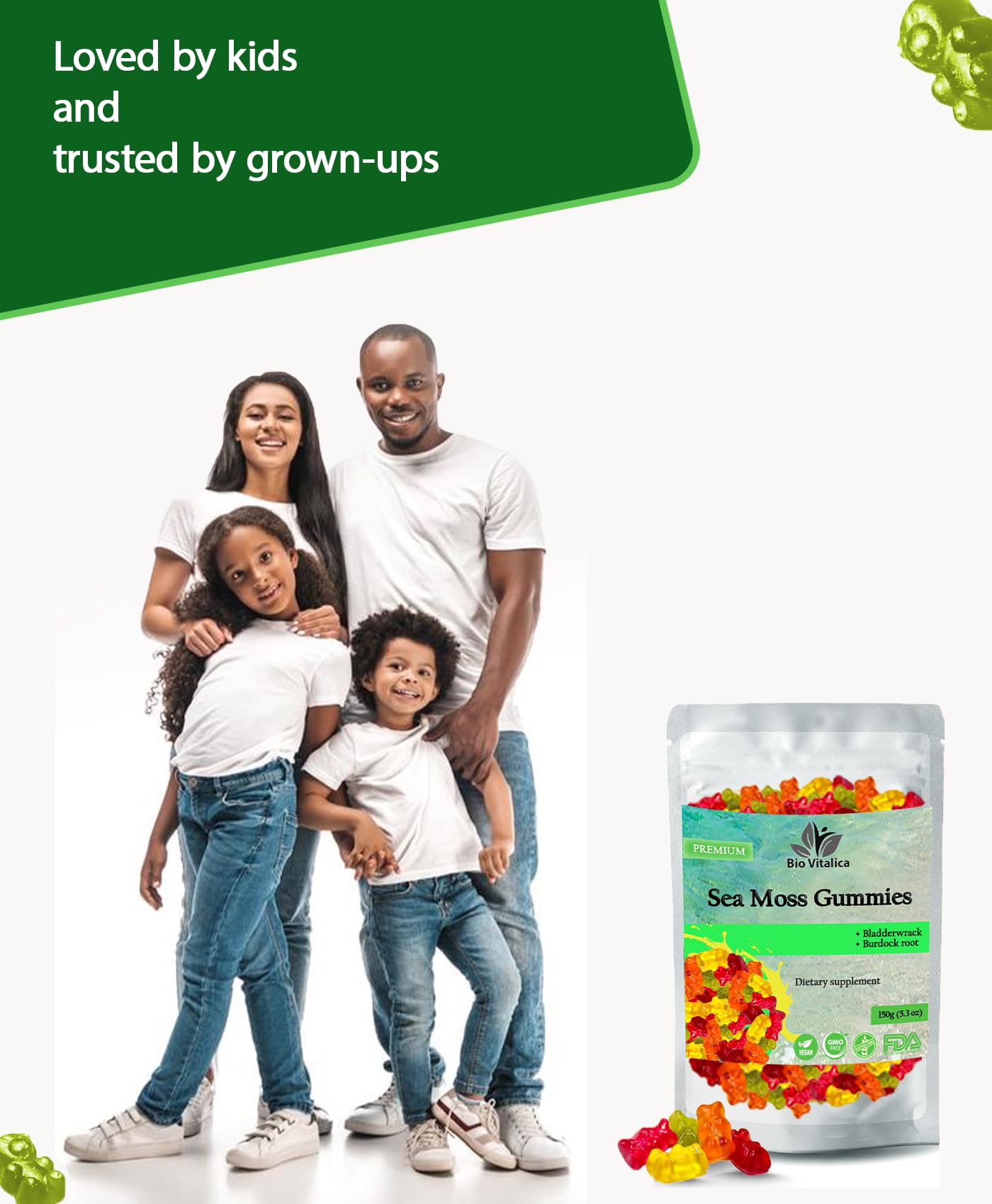 Detalle de etiqueta BIO VITALICA con ingredientes y certificaciones claras