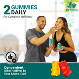 BIO VITALICA frasco abierto mostrando gomitas para dosis diaria