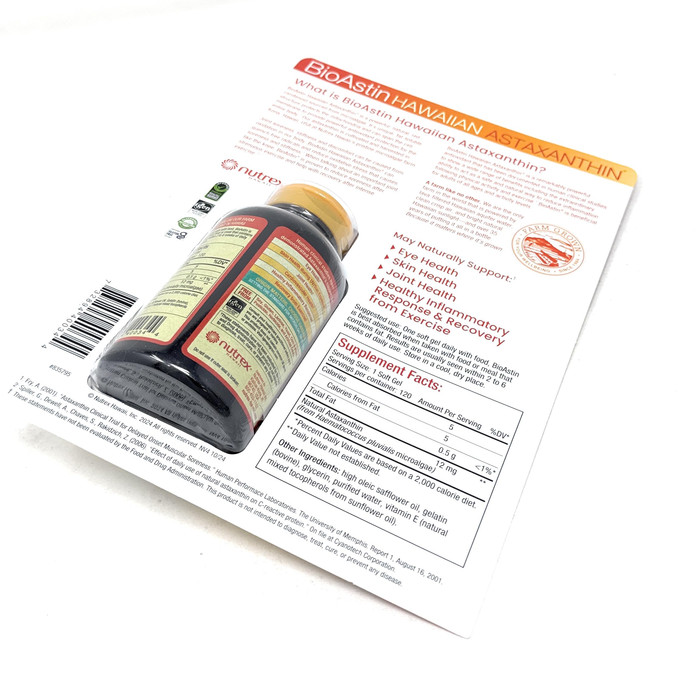BioAstin astaxantina extraída de alga destacando fuente natural del ingrediente