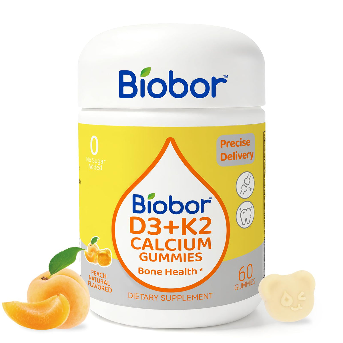 Biobor frasco frontal mostrando la marca y el tamaño del producto, fácil identificación