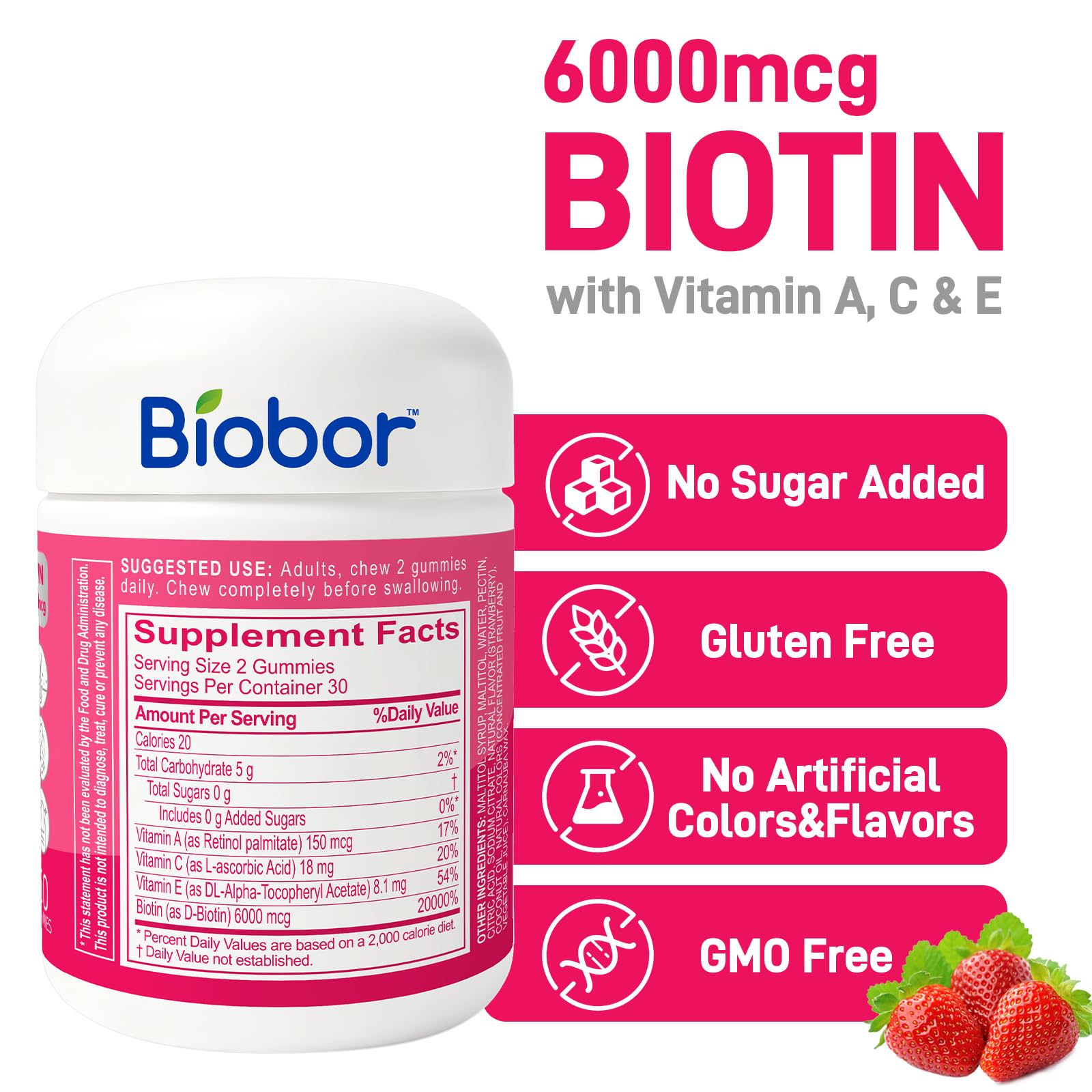 Biobor primer plano de gomita mostrando textura y aspecto apetecible para adherencia diaria