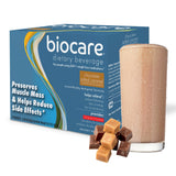 Biocare textura del polvo en primer plano que facilita mezcla rápida y sabor