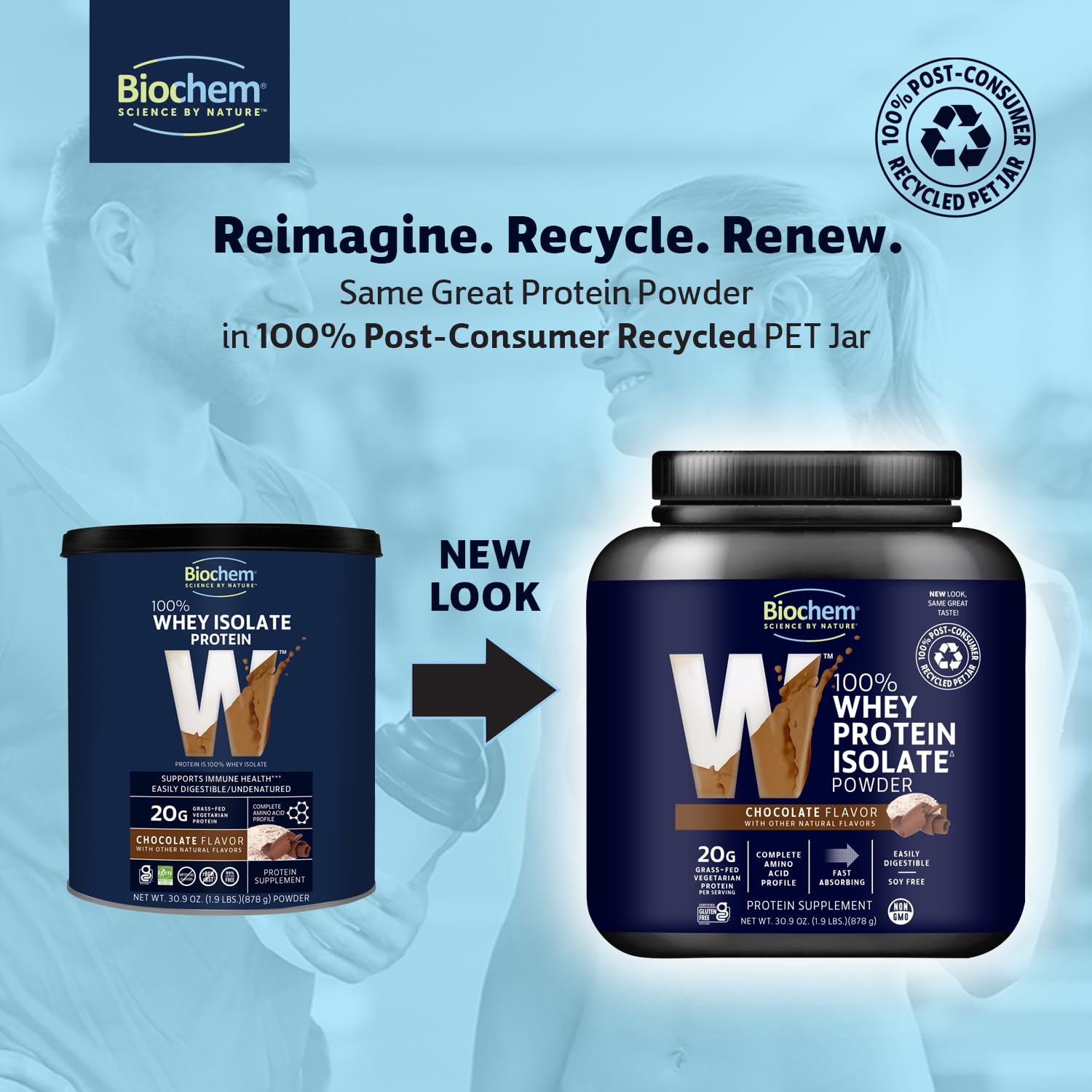 Biochem textura del polvo de whey isolate para mezcla fácil
