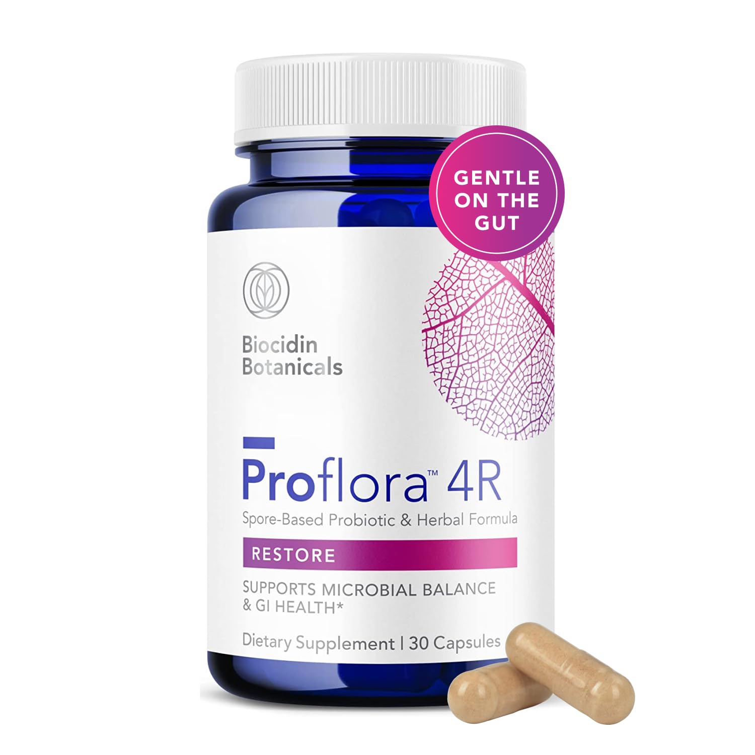 Biocidin Proflora 4R frontal mostrando envase y beneficios de estabilidad