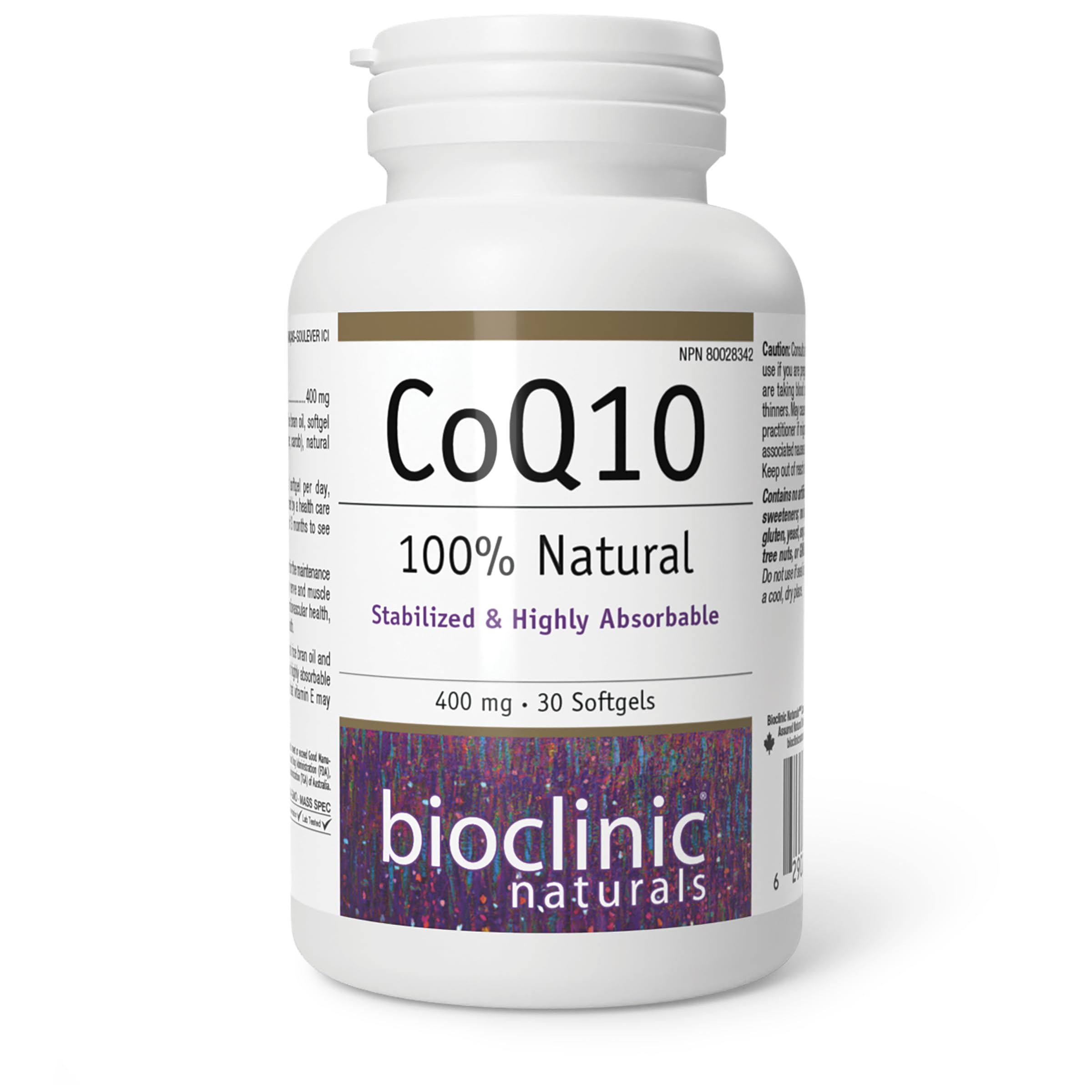 Bioclinic Naturals envase frontal mostrando 30 softgels y beneficios claros