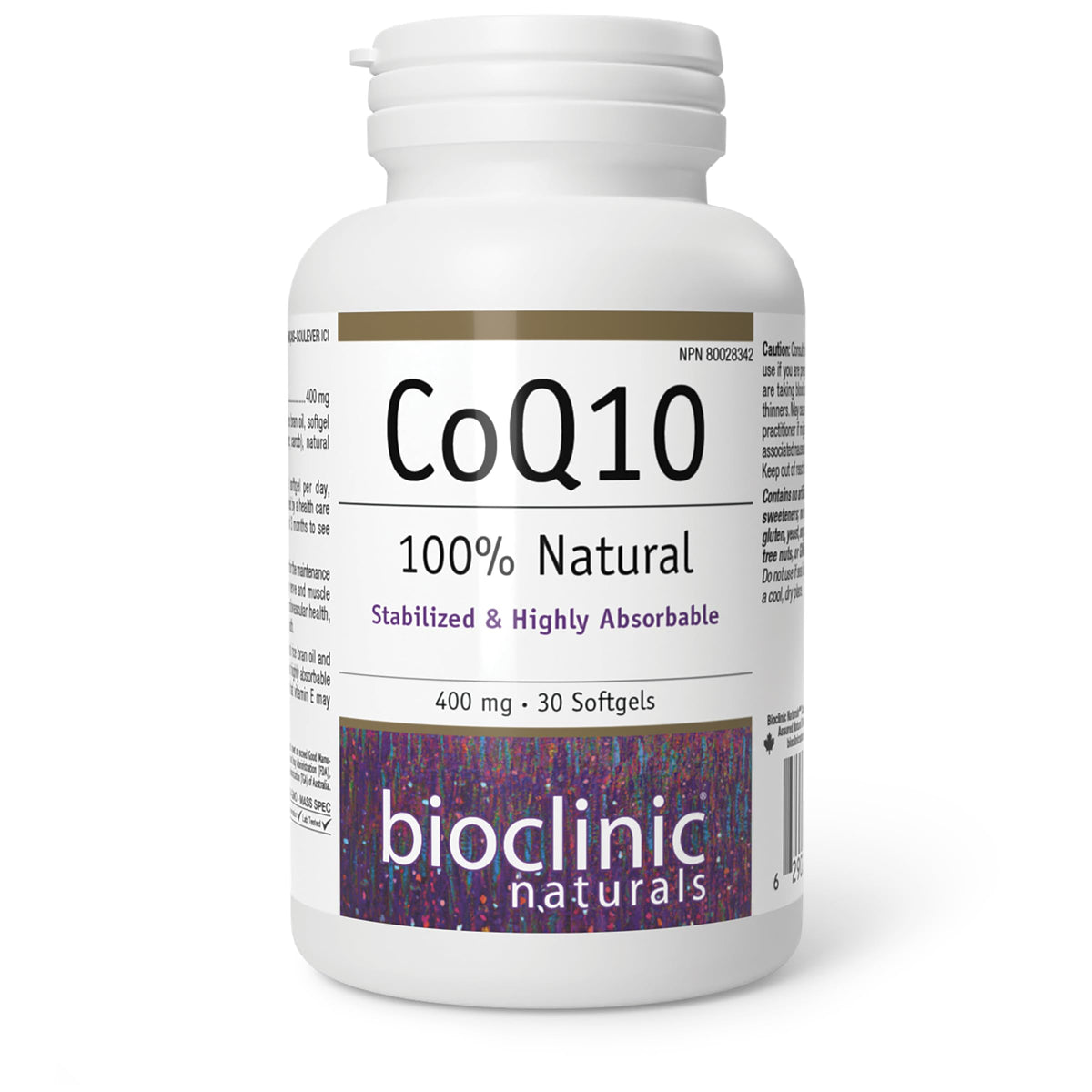 Bioclinic Naturals envase frontal mostrando 30 softgels y beneficios claros