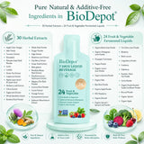 Biodepot bebida en vaso lista para beber y mejorar la regularidad
