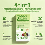 Biodepot persona sosteniendo sachet listo para beber conveniencia