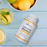 Biodora cápsula textura primer plano demostrando formulación liposomal