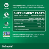 BioEmblem primer plano de una cápsula para apreciar textura y tamaño