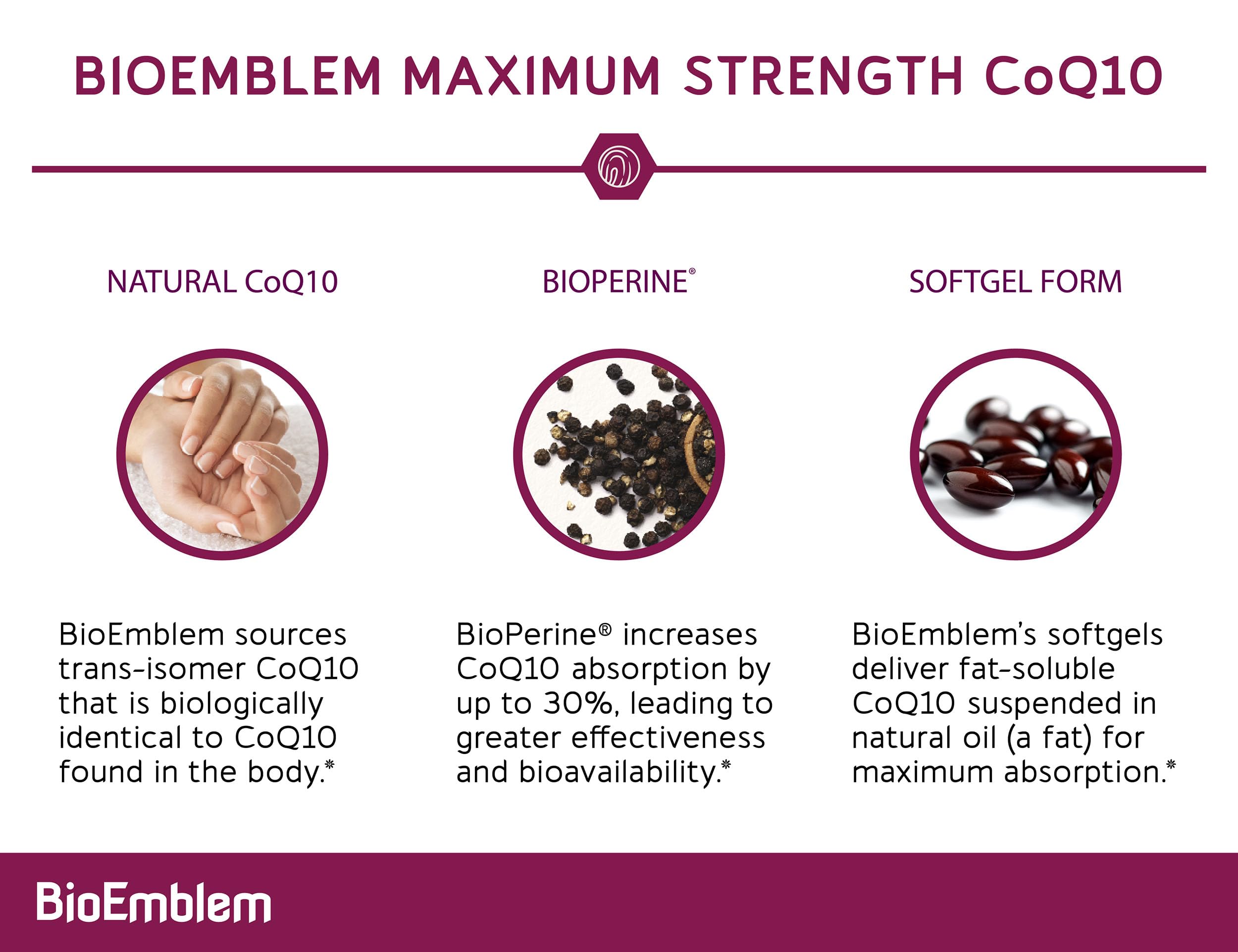 BioEmblem etiqueta cercana destacando ingredientes y certificaciones