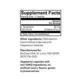 BioGaia Elactia etiqueta con ingredientes y uso para tranquilidad