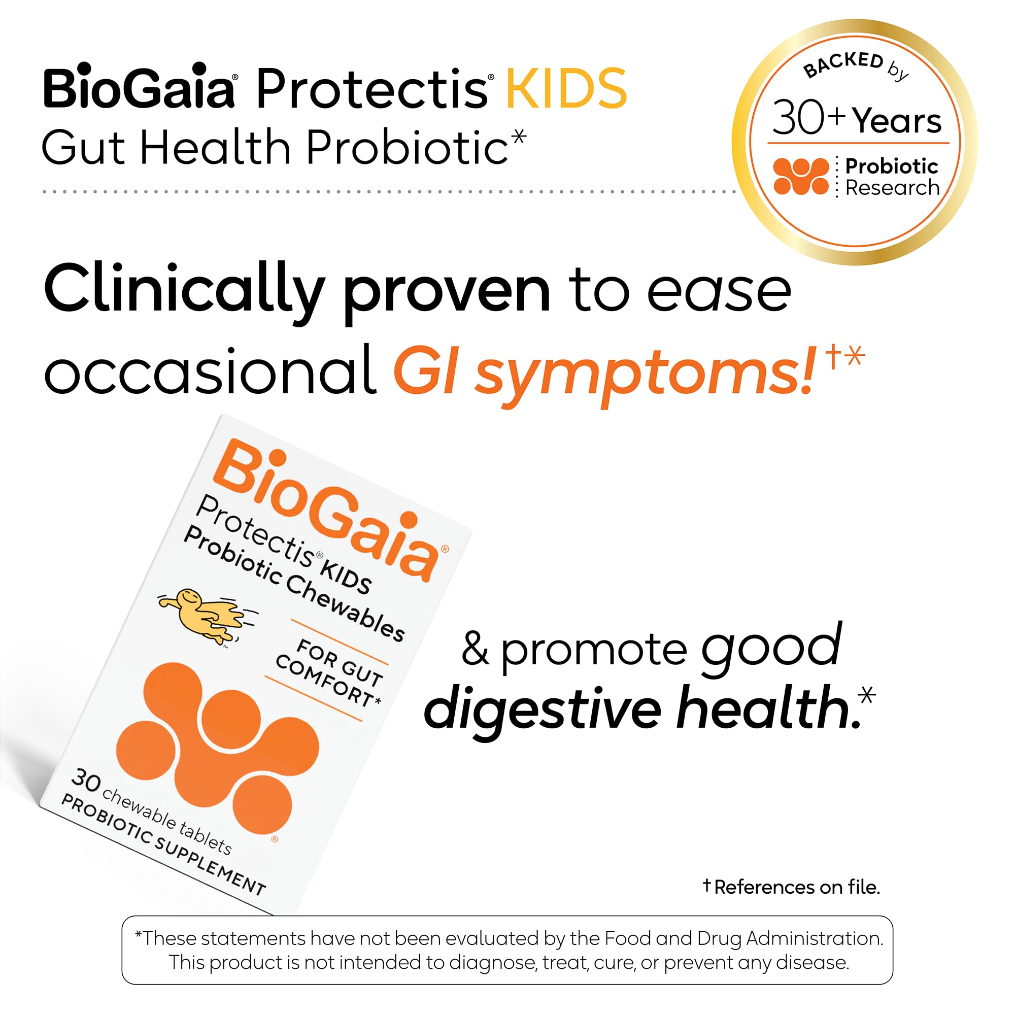 BioGaia presentación abierta con tabletas visibles para conteo sencillo
