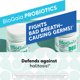 BioGaia Prodentis bote abierto con pastillas, ideal para uso diario