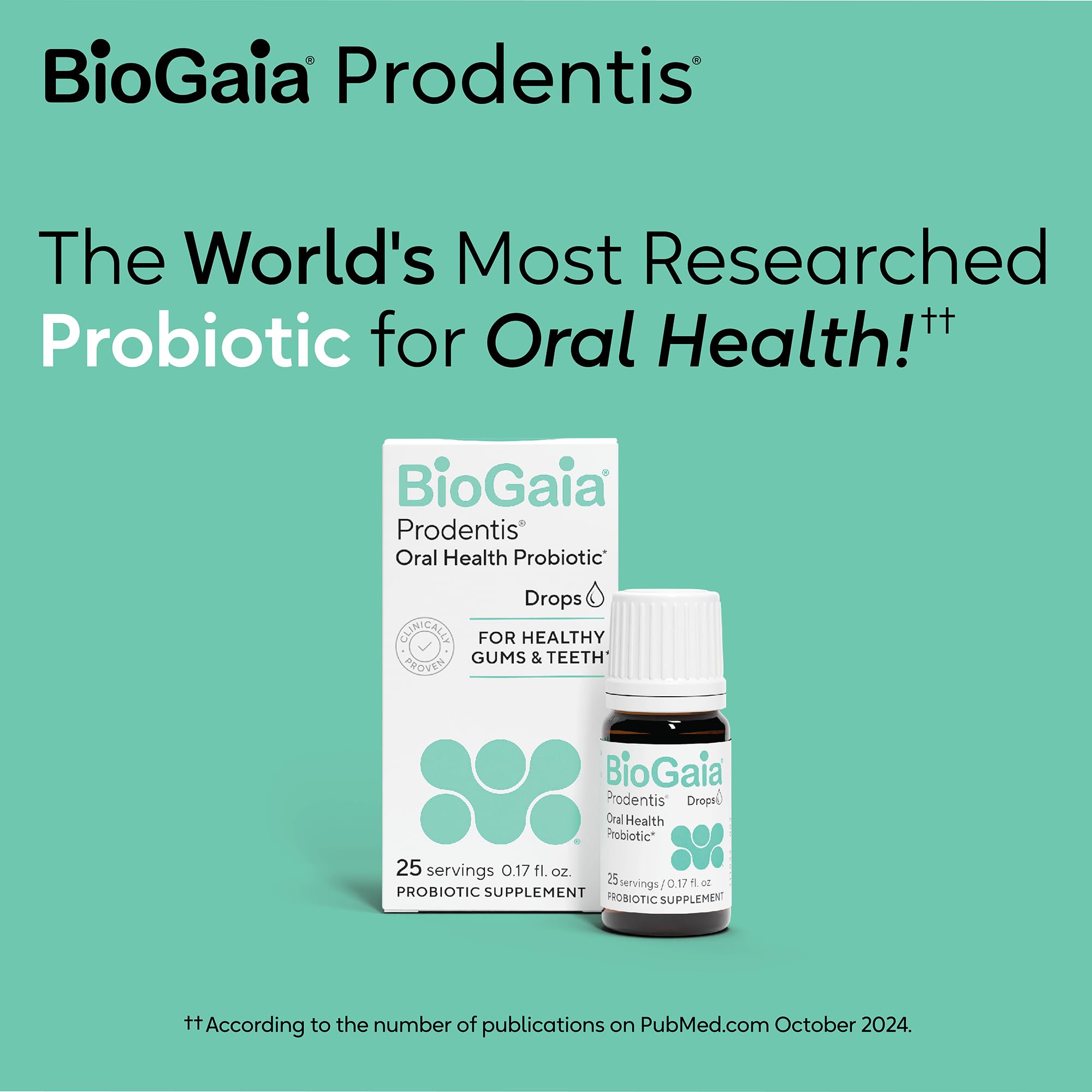 BioGaia Prodentis etiqueta con ingredientes y cepas patentadas visibles