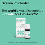 BioGaia Prodentis etiqueta con ingredientes y cepas patentadas visibles