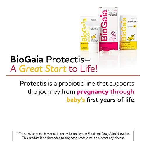 Cierre de la etiqueta nutricional de BioGaia Protectis MUM con información clara