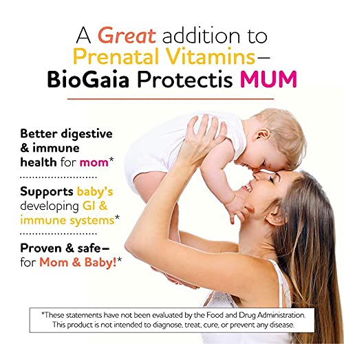 BioGaia Protectis MUM en mano de mujer embarazada para uso diario cómodo