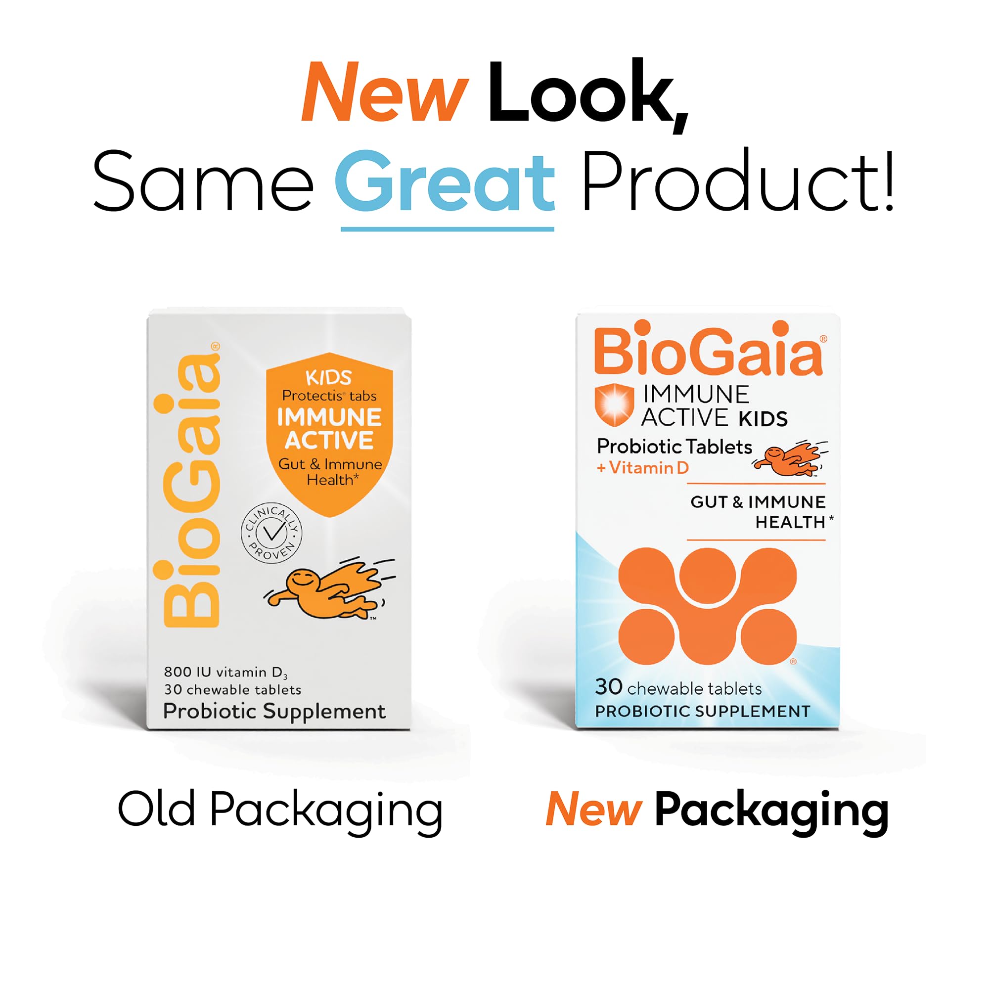 BioGaia tabletas masticables en plato, presentación fácil y agradable