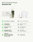 BIOGENA ONE textura del polvo, visual de mezcla homogénea y solubilidad
