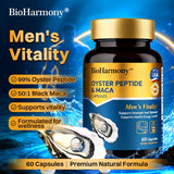 BioHarmony cápsulas cerca mostrando textura y tamaño fácil de tragar