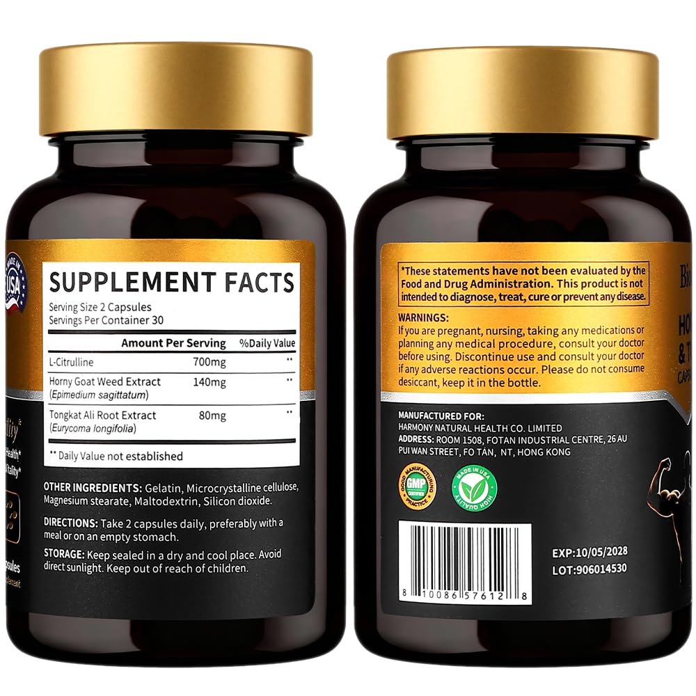 BioHarmony lado del envase con información nutricional y recomendaciones de consumo