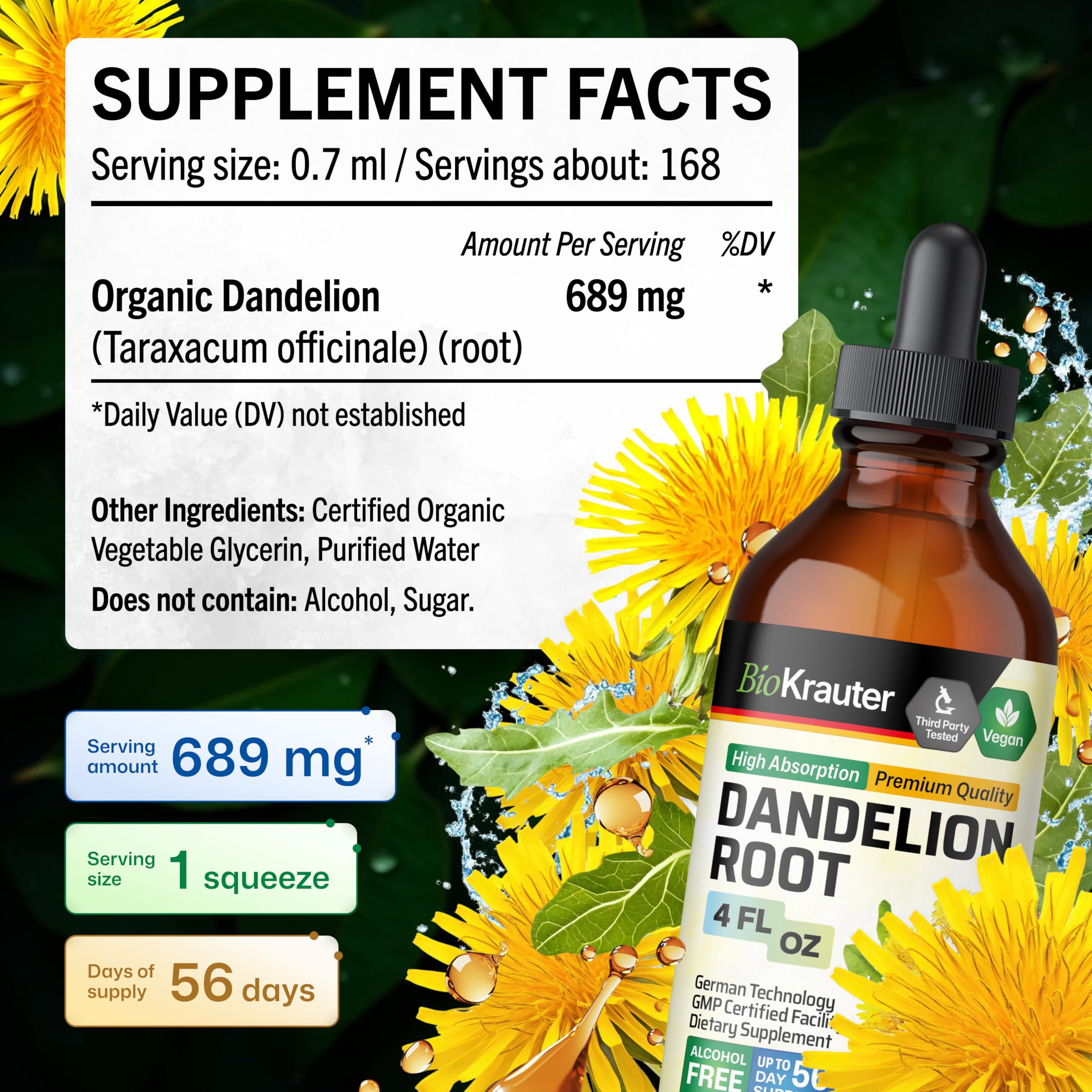 BIO KRAUTER etiqueta con ingredientes visibles para transparencia y seguridad