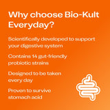 Bio‑Kult cápsula abierta detalle de polvo y protección crioprotectora