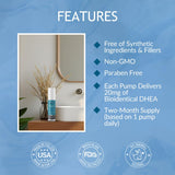 BIOLABS PRO frasco 3.0 oz junto a objetos para comparar tamaño