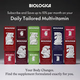 Biologica etiqueta con lista de ingredientes clave para equilibrio emocional