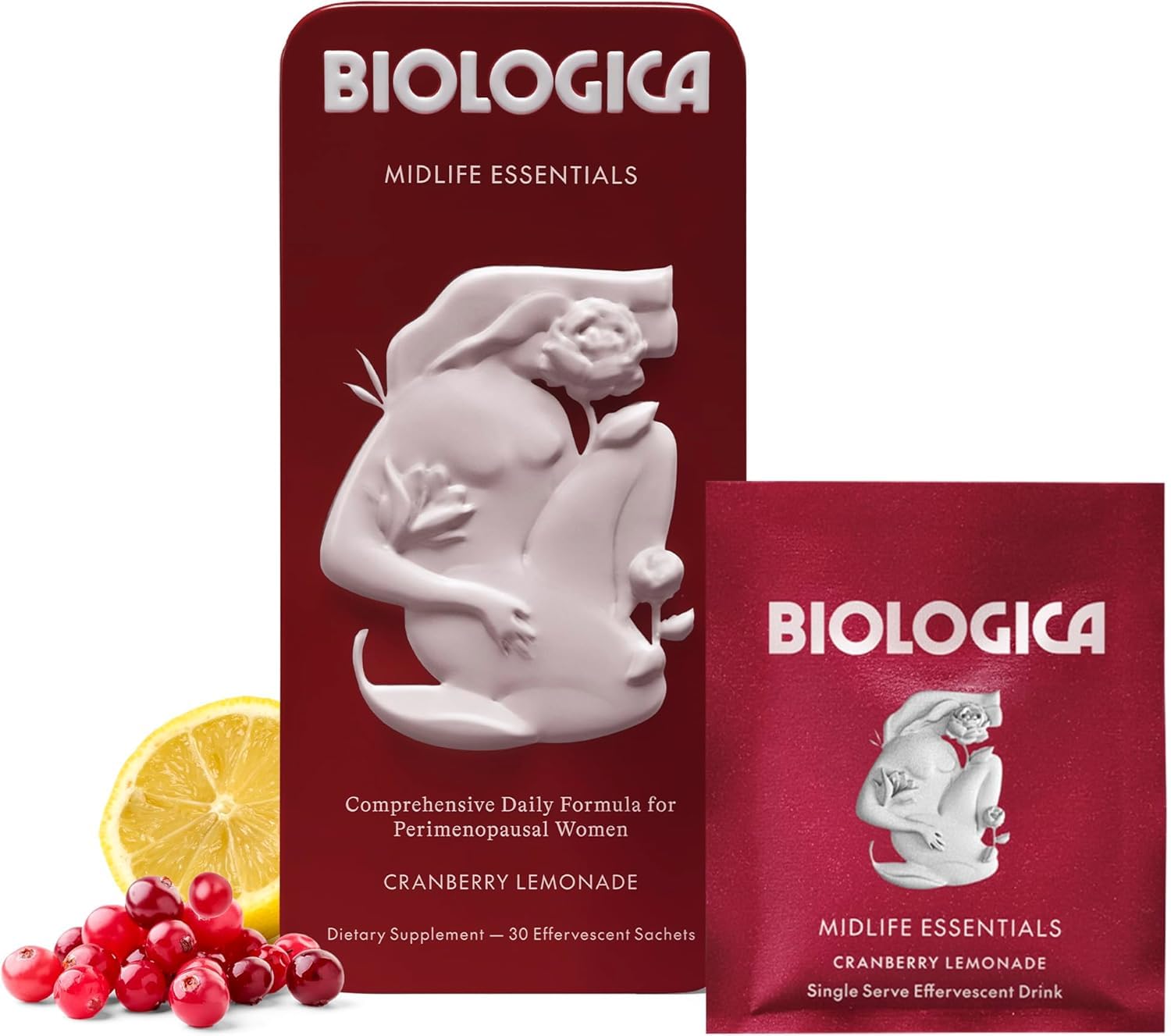 Biologica frente del empaque que muestra presentación en sobres y beneficios claros
