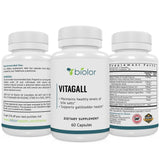 Biolor Vitagall en cocina con alimentos frescos promoviendo hábitos saludables