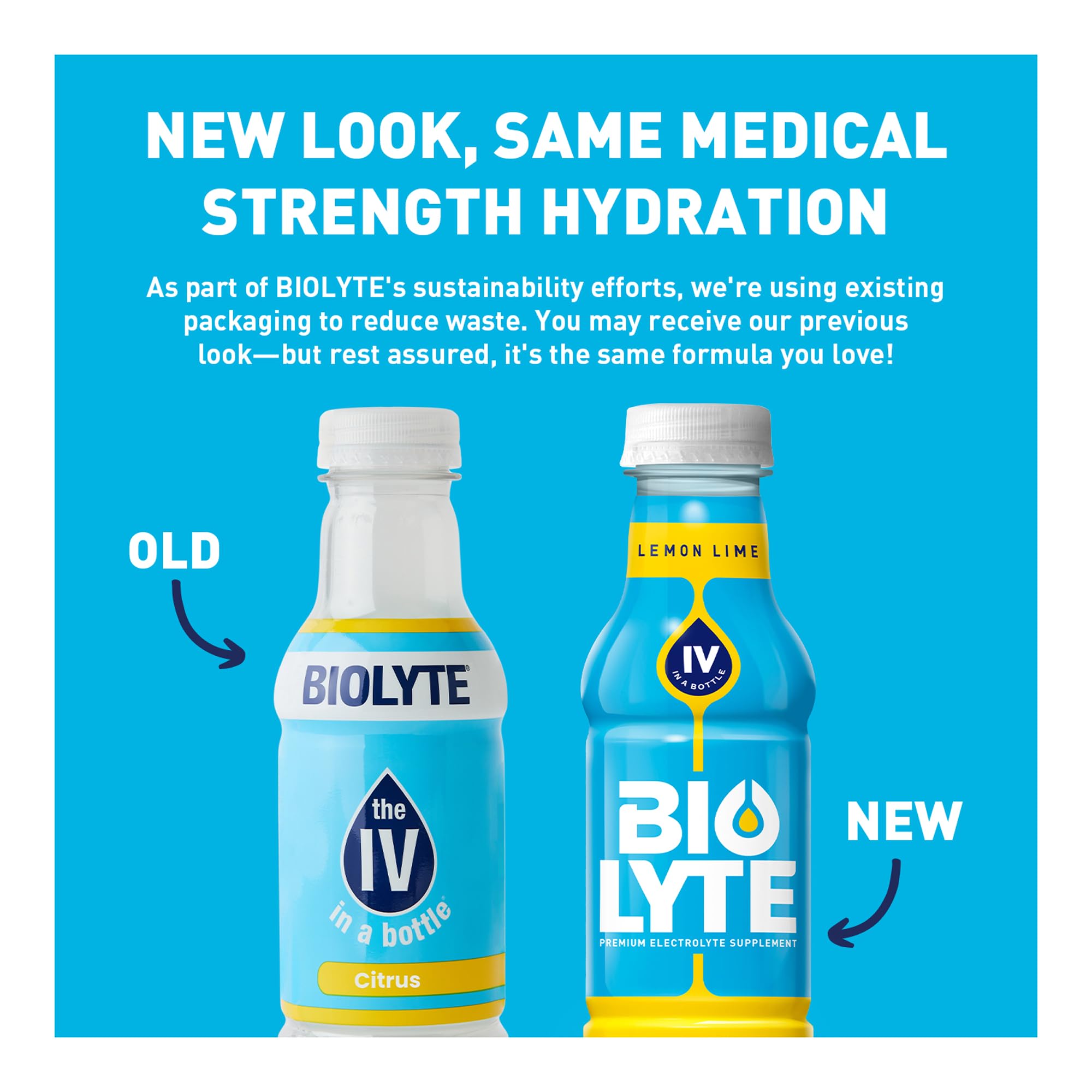 BIOLYTE color y textura Lemon Lime en primer plano, sabor refrescante y bajo azúcar