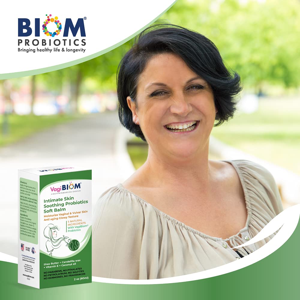 Biom Probiotics aplicación con dedo demostrando uso seguro y preciso
