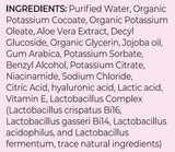 Biom Probiotics etiqueta detallada con ingredientes naturales y ventaja vegana