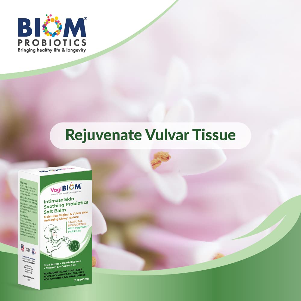 Biom Probiotics frasco junto a una regla para comparar tamaño portátil