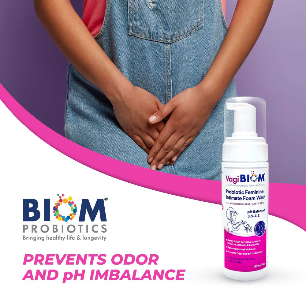 Biom Probiotics uso en rutina íntima demostrando confort y limpieza diaria