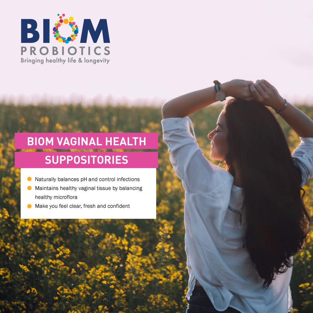 Biom Probiotics supositorio en uso discreto para uso nocturno seguro