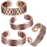BioMag anillo de cobre frontal, diseño elegante y acabado pulido