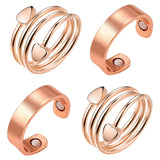 BioMag anillo frontal mostrando diseño elegante y acabado en cobre puro