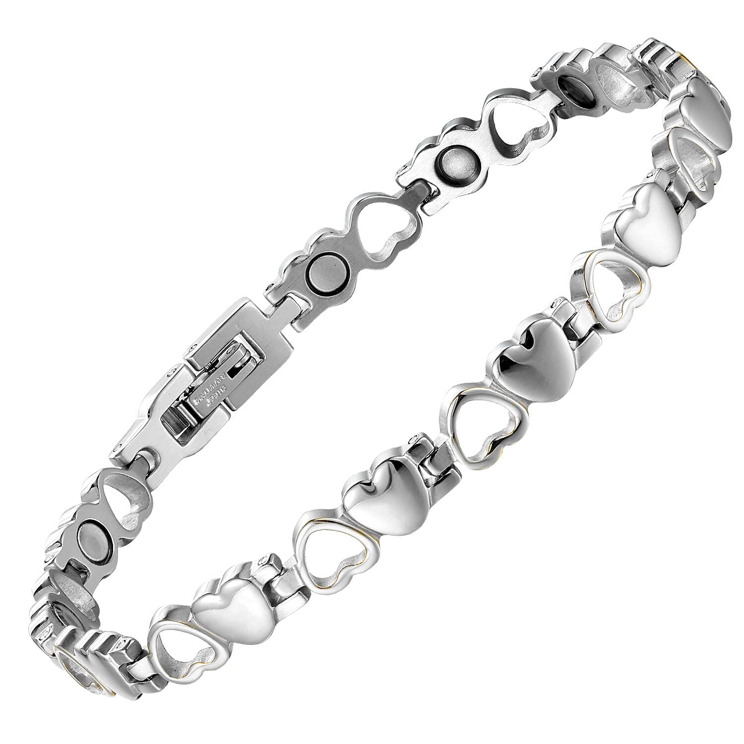 BioMag brazalete frontal en caja mostrando presentación de regalo y elegancia