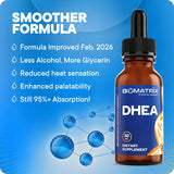 BioMatrix primer plano de la etiqueta que destaca DHEA micronizada y base 70/30
