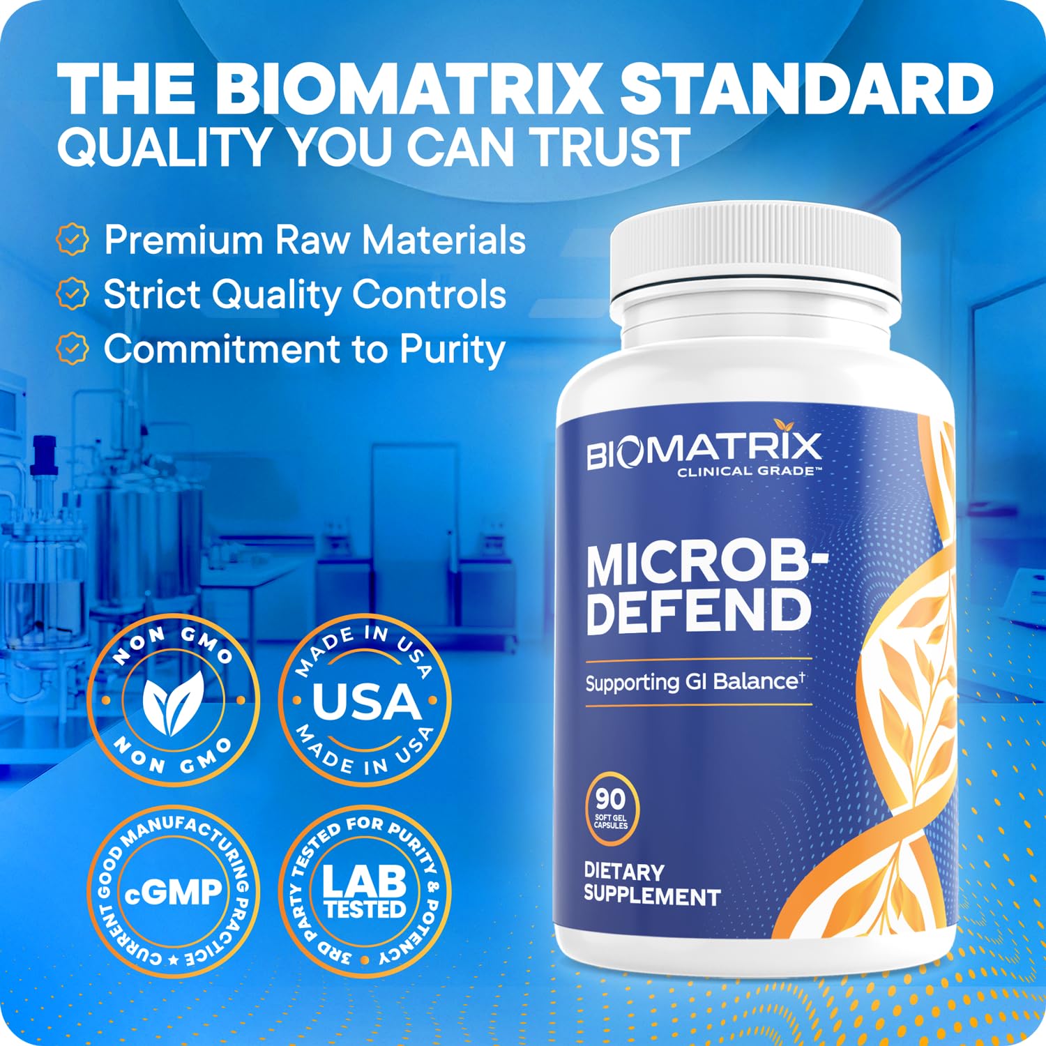 BioMatrix número de lote y sello de calidad, garantiza pruebas y control