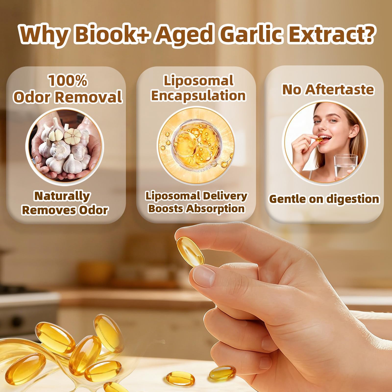 Biookultra cápsula detalle de superficie que indica pureza