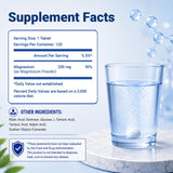 Biookultra etiqueta de ingredientes resaltando magnesio 200 mg y pureza