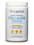 BioOptimal envase frontal del colágeno, beneficio: confianza en la presentación