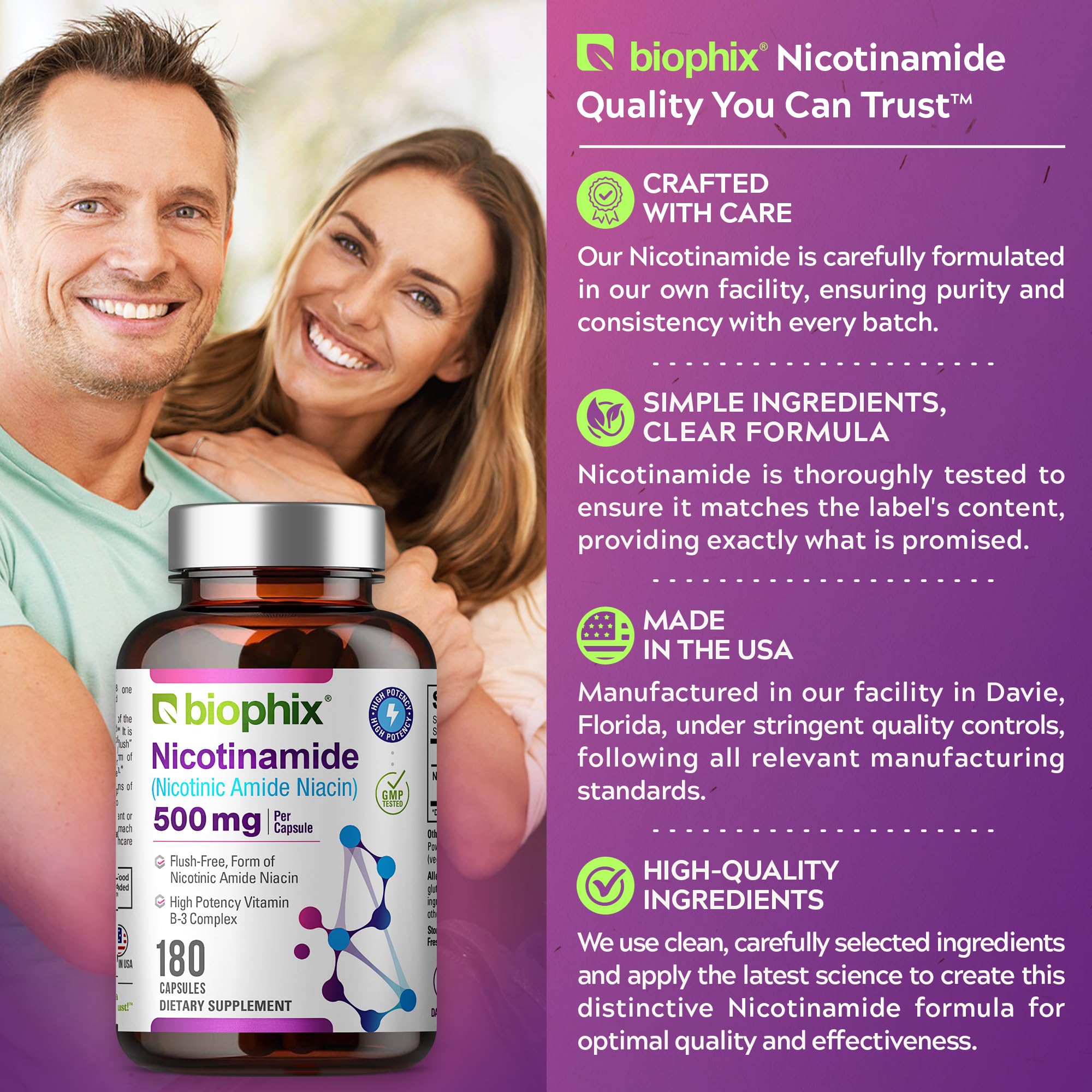 biophix sello GMP en frasco indicando fabricación segura y calidad