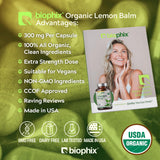 biophix etiqueta con sellos USDA Organic Non-GMO que transmite confianza